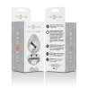 Intense - Plug Anal Métal Aluminium Coeur Blanc Taille L
